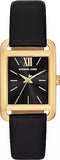  Shop Authentic Michael Kors Monroe Three Hand Black Dial Black Leather Strap Watch for Women - MKO1027 - Luxxuri