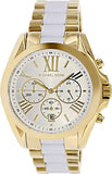  Shop Authentic Michael Kors Bradshaw Chronograph White Dial Two Tone Steel Strap Watch For Women - MK5743 - Luxxuri