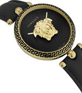  Shop Authentic Versace Palazzo Empire Black Dial Black Leather Strap Watch for Women - VCO020017 - Luxxuri