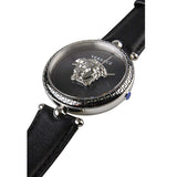  Shop Authentic Versace Palazzo Empire Black Dial Black Leather Strap Watch for Women - VCO060017 - Luxxuri