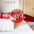  Shop Authentic Versace Palazzo Empire Red Dial Red Leather Strap Watch for Women - VCO120017 - Luxxuri