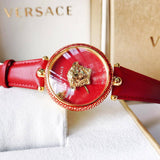  Shop Authentic Versace Palazzo Empire Red Dial Red Leather Strap Watch for Women - VCO120017 - Luxxuri