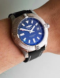  Shop Authentic Breitling Avenger Automatic 43 Blue Dial Blue Nylon Strap Watch for Men - A17318101C1X1 - Luxxuri