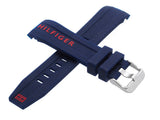  Shop Authentic Tommy Hilfiger Nolan Chronograph Blue Dial Blue Rubber Strap Watch for Men - 1791142 - Luxxuri