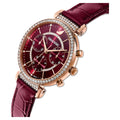  Shop Authentic Swarovski Passage Chrono Red Dial Red Leather Strap Watch for Women - 5580345 - Luxxuri