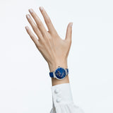  Shop Authentic Swarovski Passage Moon Phase Blue Dial Blue Leather Strap Watch for Women - 5613320 - Luxxuri