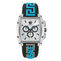  Shop Authentic Versace Dominus Chronograph Silver Dial Black Rubber Strap Watch For Men - VE6H00123 - Luxxuri