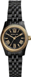  Shop Authentic Michael Kors Lexington Quartz Black Dial Black Steel Strap Watch for Women - MK3299 - Luxxuri