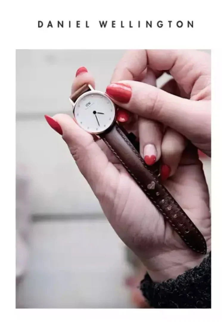  Shop Authentic Daniel Wellington Classy Bristol White Dial Brown Leather Strap Watch For Women - DW00100070 - Luxxuri