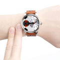  Shop Authentic Diesel Mini Daddy Silver Dial Brown Leather Strap Watch For Men - DZ7309 - Luxxuri