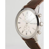  Shop Authentic Fossil Townsman Chronograph White Dial Brown Leather Strap Watch for Men - FS5350 - Luxxuri