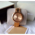  Shop Authentic Michael Kors Garner Quartz Rose Gold Dial Rose Gold Steel Strap Watch For Women - MK6409 - Luxxuri