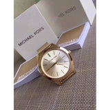  Shop Authentic Michael Kors Slim Runway Champagne Dial Gold Mesh Bracelet Watch for Women - MK3282 - Luxxuri