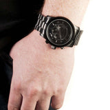  Shop Authentic Michael Kors Runway Chronograph Black Dial Black Steel Strap Watch for Men - MK8157 - Luxxuri