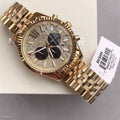  Shop Authentic Michael Kors Lexington Crystals Gold Dial Gold Steel Strap Watch for Men - MK8494 - Luxxuri