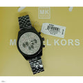  Shop Authentic Michael Kors Lexington Chronograph Crystals Silver Dial Black Steel Strap Watch for Men - MK8605 - Luxxuri