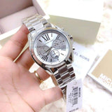  Shop Authentic Michael Kors Bradshaw Silver Dial Silver Steel Strap Watch for Men - MK5535 - Luxxuri