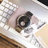  Shop Authentic Michael Kors Portia Black Dial Silver Steel Strap Watch for Women - MK3638 - Luxxuri