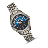  Shop Authentic Michael Kors Lauryn Blue Dial Silver Steel Strap Watch for Women - MK3720 - Luxxuri