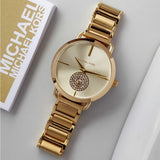  Shop Authentic Michael Kors Portia Gold Dial Gold Steel Strap Watch for Women - MK3639 - Luxxuri