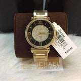  Shop Authentic Michael Kors Catlin Black Dial Gold Steel Strap Watch for Women - MK3338 - Luxxuri