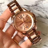  Shop Authentic Michael Kors Bradshaw Rose Gold Dial Rose Gold Steel Strap Watch for Women - MK5503 - Luxxuri