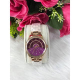  Shop Authentic Michael Kors Lauryn Pink Dial Rose Gold Steel Strap Watch for Women - MK3722 - Luxxuri