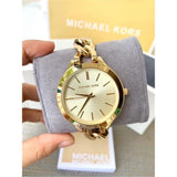  Shop Authentic Michael Kors Runway Gold Dial Gold Steel Strap Watch for Women - MK3222 - Luxxuri