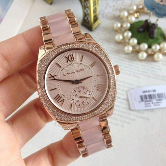  Shop Authentic Michael Kors Bryn Rose Gold Dial Two Tone Steel Strap Watch for Women - MK6135 - Luxxuri