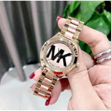  Shop Authentic Michael Kors Mini Slim Runway Rose Gold Dial Two Tone Steel Strap Watch for Women - MK3650 - Luxxuri
