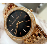  Shop Authentic Michael Kors Darci Black Dial Rose Gold Steel Strap Watch for Women - MK3402 - Luxxuri