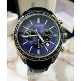 Shop Authentic Hugo Boss Driver Sport Chronograph Blue Dial Black Leather Strap Watch for Men - 1513077 - Luxxuri