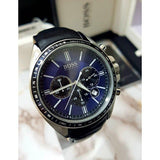  Shop Authentic Hugo Boss Driver Sport Chronograph Blue Dial Black Leather Strap Watch for Men - 1513077 - Luxxuri