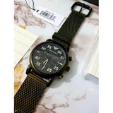  Shop Authentic Emporio Armani Luigi Quartz Chronograph Black Dial Green Mesh Bracelet Watch For Men - AR11115 - Luxxuri