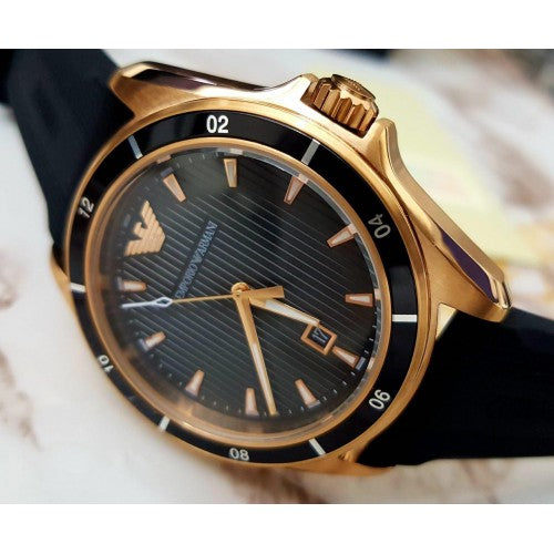  Shop Authentic Emporio Armani Sport Quartz Black Dial Black Rubber Strap Watch For Men - AR11101 - Luxxuri