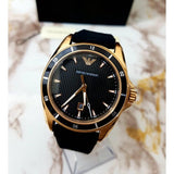  Shop Authentic Emporio Armani Sport Quartz Black Dial Black Rubber Strap Watch For Men - AR11101 - Luxxuri
