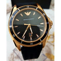  Shop Authentic Emporio Armani Sport Quartz Black Dial Black Rubber Strap Watch For Men - AR11101 - Luxxuri