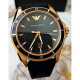  Shop Authentic Emporio Armani Sport Quartz Black Dial Black Rubber Strap Watch For Men - AR11101 - Luxxuri