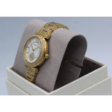  Shop Authentic Michael Kors Abbey Three-Hand Analog White Dial Gold Steel Strap Watch for Women - MK4615 - Luxxuri
