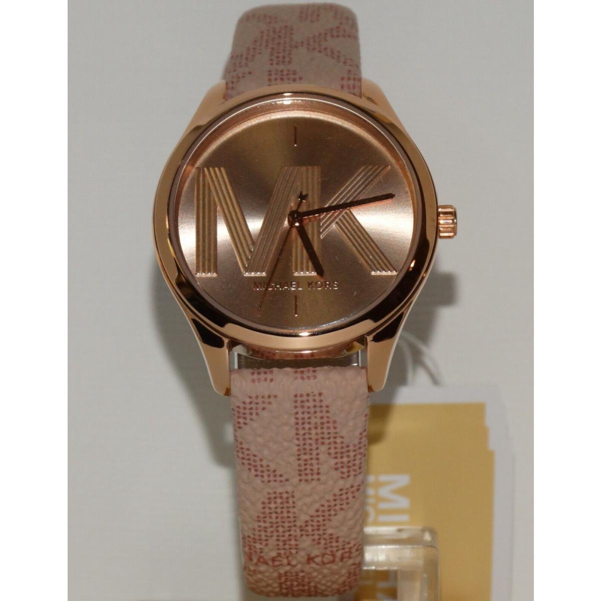  Shop Authentic Michael Kors Jaycie Quartz Rose Gold Dial Pink Leather Strap Watch for Women - MK2879 - Luxxuri