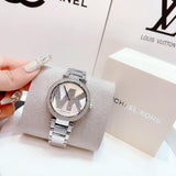  Shop Authentic Michael Kors Parker Quartz Silver Dial Silver Steel Strap Watch For Women - MK6658 - Luxxuri