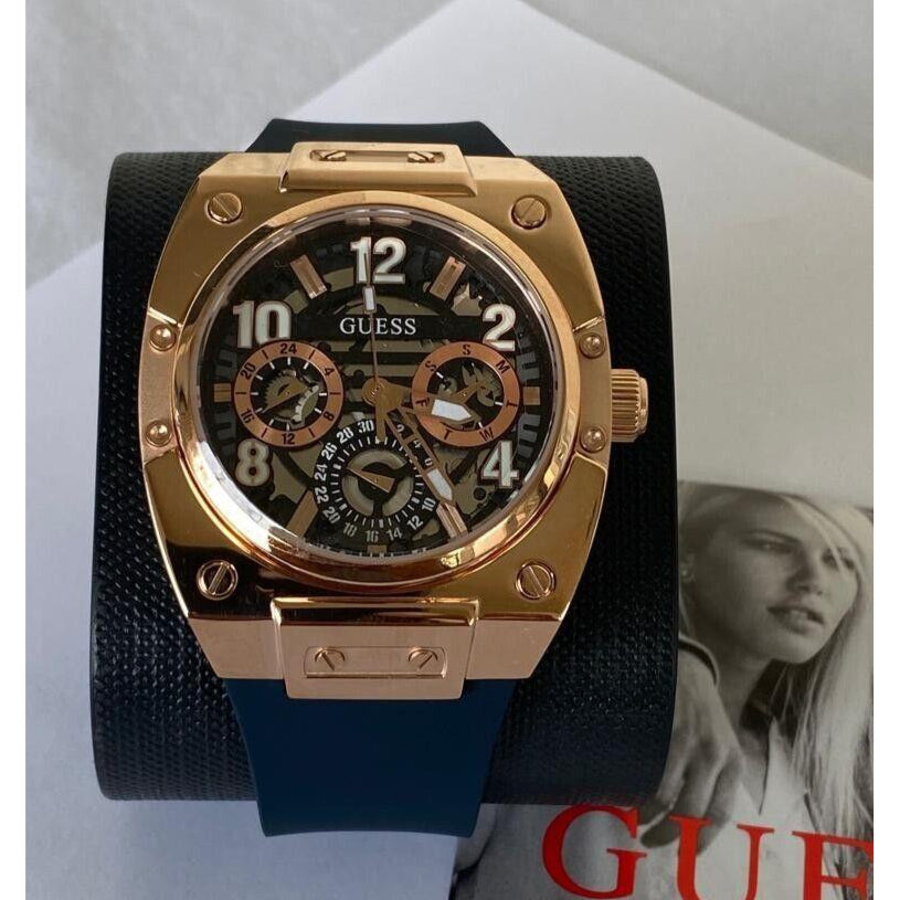  Shop Authentic Guess Prodigy Multifunction Navy Blue Dial Blue Silicone Strap Watch For Men - GW0569G3 - Luxxuri