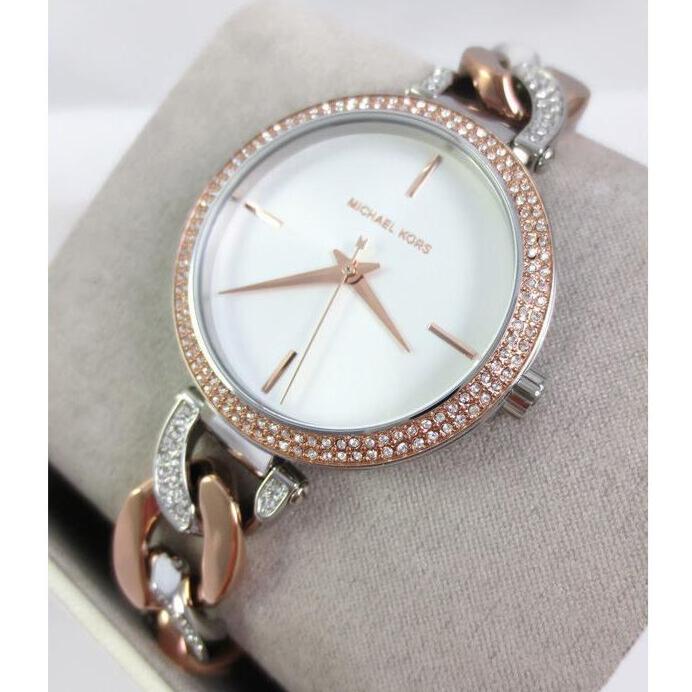  Shop Authentic Michael Kors Catelyn Quartz Silver Dial Two Tone Steel Strap Watch For Women - MK4634 - Luxxuri