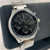  Shop Authentic Hugo Boss Grand Prix Black Dial Silver Steel Strap Watch for Men - 1513477 - Luxxuri