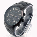  Shop Authentic Emporio Armani Classic Chronograph Black Dial Black Stainless Steel Strap Watch For Men - AR2453 - Luxxuri