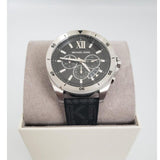  Shop Authentic Michael Kors Brecken Chronograph Black Dial Black Leather Strap Watch For Men - MK8850 - Luxxuri