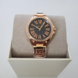  Shop Authentic Michael Kors Kacie Three Hand Black Dial Rose Gold Steel Strap Watch for Women - MK6930 - Luxxuri