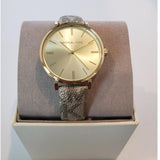  Shop Authentic Michael Kors Addyson Quartz Gold Dial Gold Leather Strap Watch for Women - MK2952 - Luxxuri