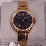  Shop Authentic Michael Kors Kacie Three Hand Black Dial Rose Gold Steel Strap Watch for Women - MK6930 - Luxxuri