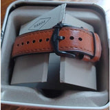  Shop Authentic Fossil Goodwin Luggage Chronograph Black Dial Brown Leather Strap Watch for Men - FS5501 - Luxxuri